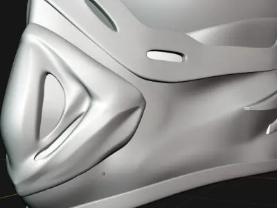 Off Road Helmate Low-poly 3D model