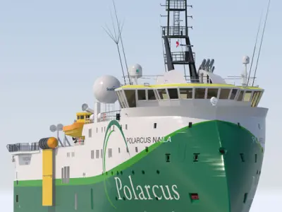Seismic vessel Polarcus Naila 3D model