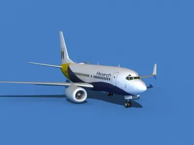 Boeing 737 MAX 7 Monarch 3D model
