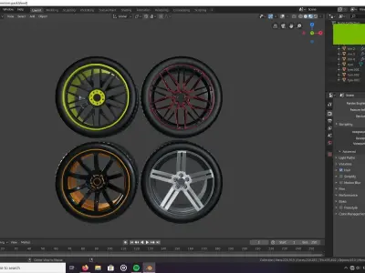 RIM PACK Low-poly 3D model