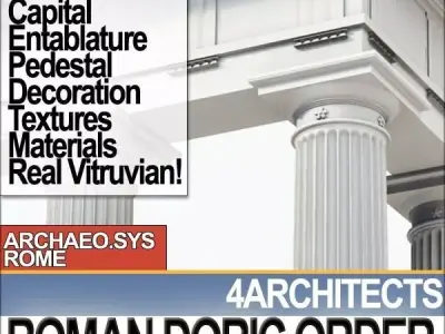 Roman Doric Order Elements 3D model