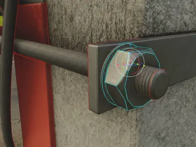 Low-Poly Andreaskreuz Version 2 Low-poly 3D model