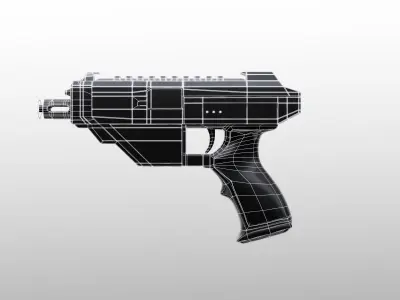 Sci-Fi Weapons Pack Low-poly 3D model