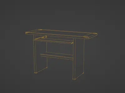 free Desk computer Free 3D model