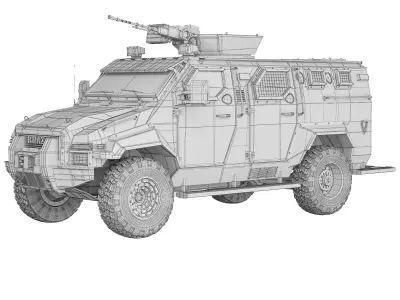 KrAZ Spartan 2014 3D model