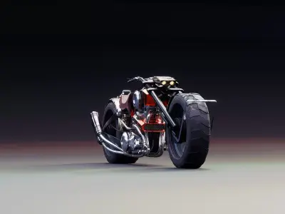 Nightstalker 850 Low-poly 3D model