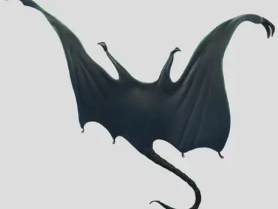 bat with no face Free 3D model