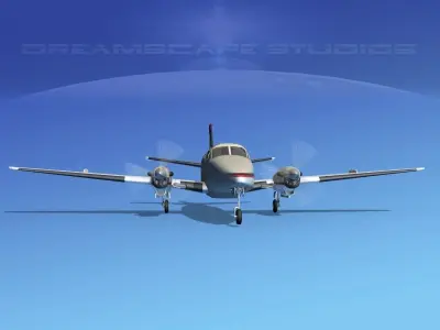 Beechcraft B99 Georgia Executive 3D model