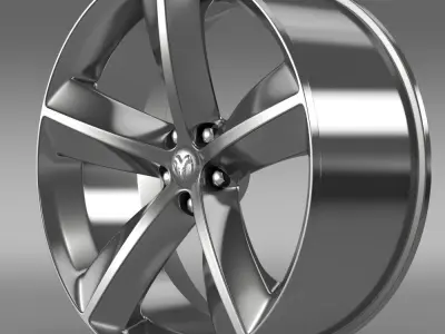 Dodge Challenger SRT8 rim 3D model