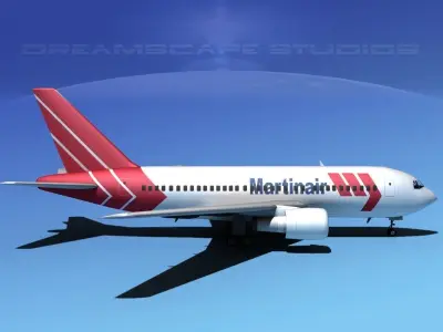 Boeing 767-200ER Martinair 3D model