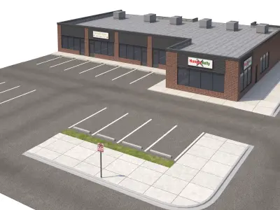 Retail-096 Retail Store 3D model