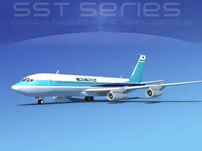 Boeing 707-320 SS El Al 3D model