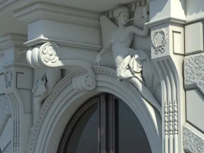 Historic Residential Building 3D model