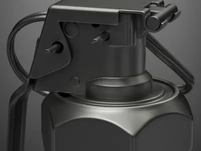 grenade M84 subdivison ready 3D model