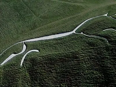 Uffington White Horse Low-poly 3D model