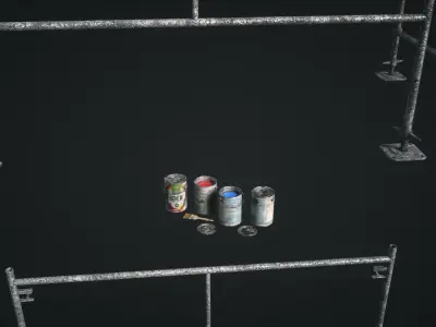 Construction Details Modular Low-poly 3D model