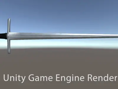 Short Sword - Game Ready Low-poly 3D model