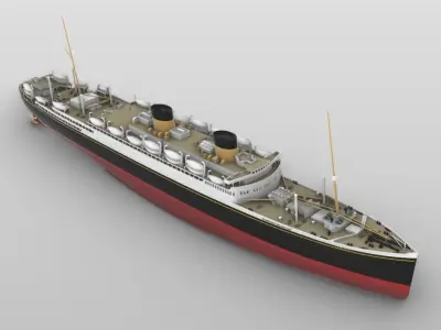 MV GEORGIC 1931 last White Star Line ship printable model 3D print model