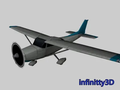 Pack Aircraft 3D Low-poly 3D model