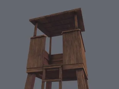Observation Tower 3D Model Low-poly 3D model