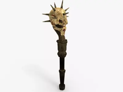 Mace Skull High Quality 3D model
