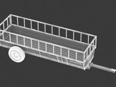 Agricultural Feed Trailers FT-15 3D model
