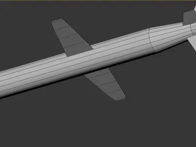 Tomahawk Cruise Missile BGM-109 Low-poly 3D model