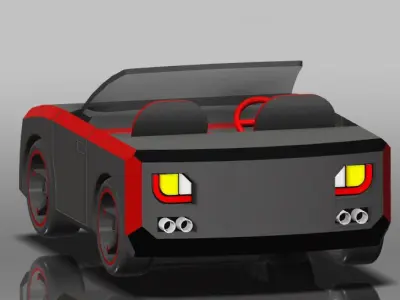 A Muscular Coupe Free 3D model