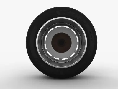 Mercedes-Benz 280 SL Wheel Low-poly 3D model