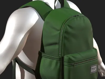 Backpack bag baggage pockets  Low-poly 3D model buy