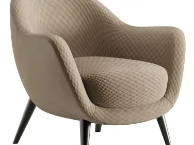 POLIFORM MAD QUEEN ARMCHAIR Free low-poly 3D model