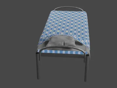 Simple Bed Free 3D model shop