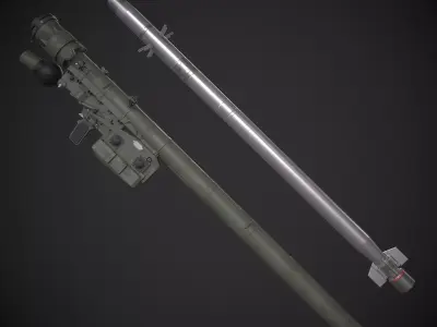 IGLA 9K38 Low-poly 3D model