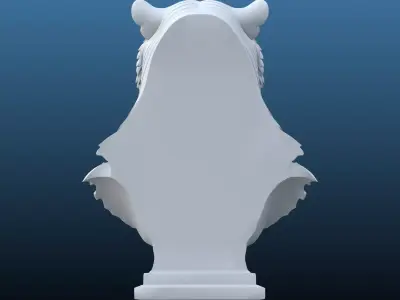 Guardian Cybernetic Beast Tiger Bust PM-178 3D print model