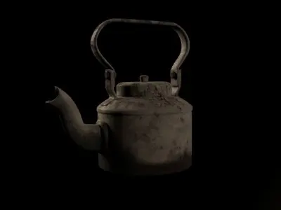 Indian tea kettle Free low-poly 3D model