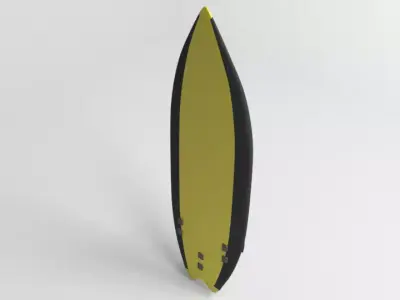 Fish Surfboard 3D model