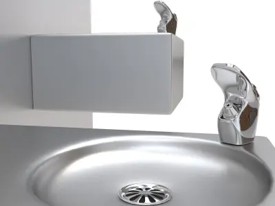 Drinking Fountain-001 3D model