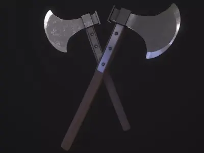 Axe of Giovanni Battista Bugatti - Papal Executioner Low-poly 3D model