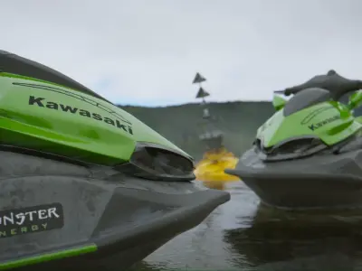 JetSki Scene Low-poly 3D model