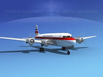 Douglas DC-6 USOA 3D model