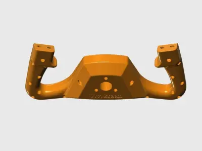 Editable Beechcraft Flight Simulator Yoke v2 3D print model