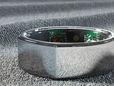 Oura Ring Chrome 3D model