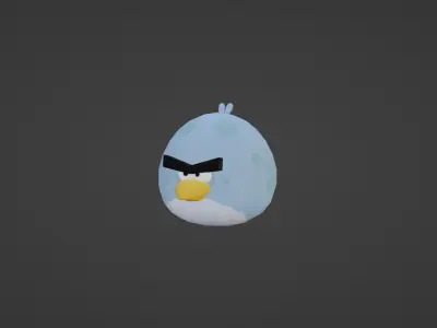 TONY FROM ANGRY BIRDS Low-poly 3D model