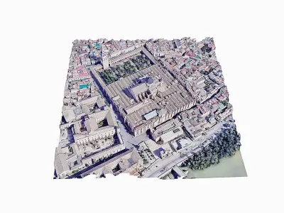 Mosque-Cathedral of Cordoba Low-poly 3D model