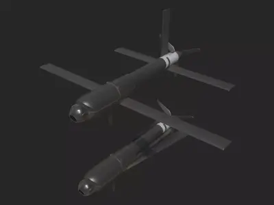 eroVironment Switchblade 600 Predator Drone Missile Low-poly 3D model