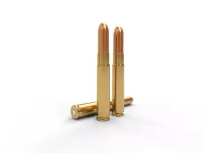93x57mm Mauser Ammo Low-poly 3D model
