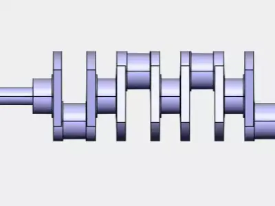 V8 Crankshaft 3D model