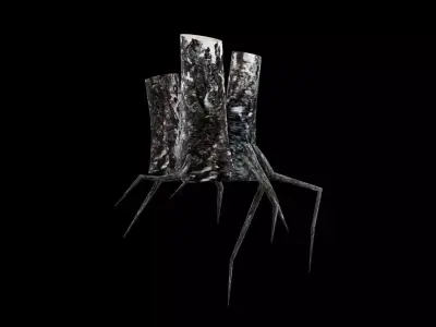 Dead Tree Low-poly 3D model