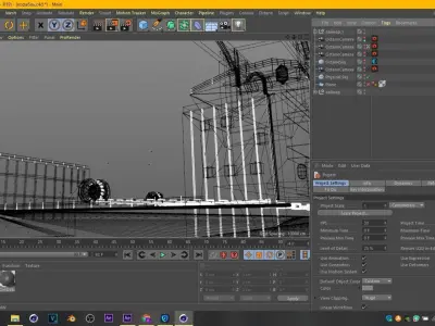 Huge aircraft carrier ship cargo ship Octane Render 3D model