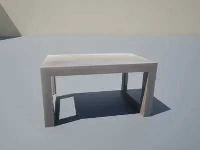 Bench Game Ready Low-poly 3D model
